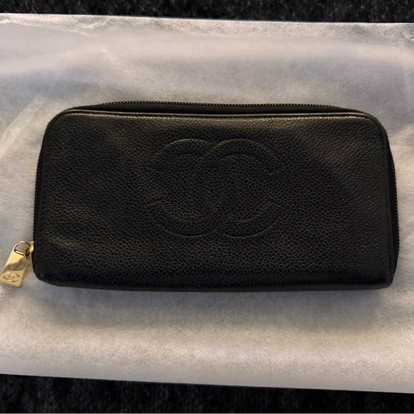 Authentic CHANEL Black Leather Wallet - Picture 7 of 12
